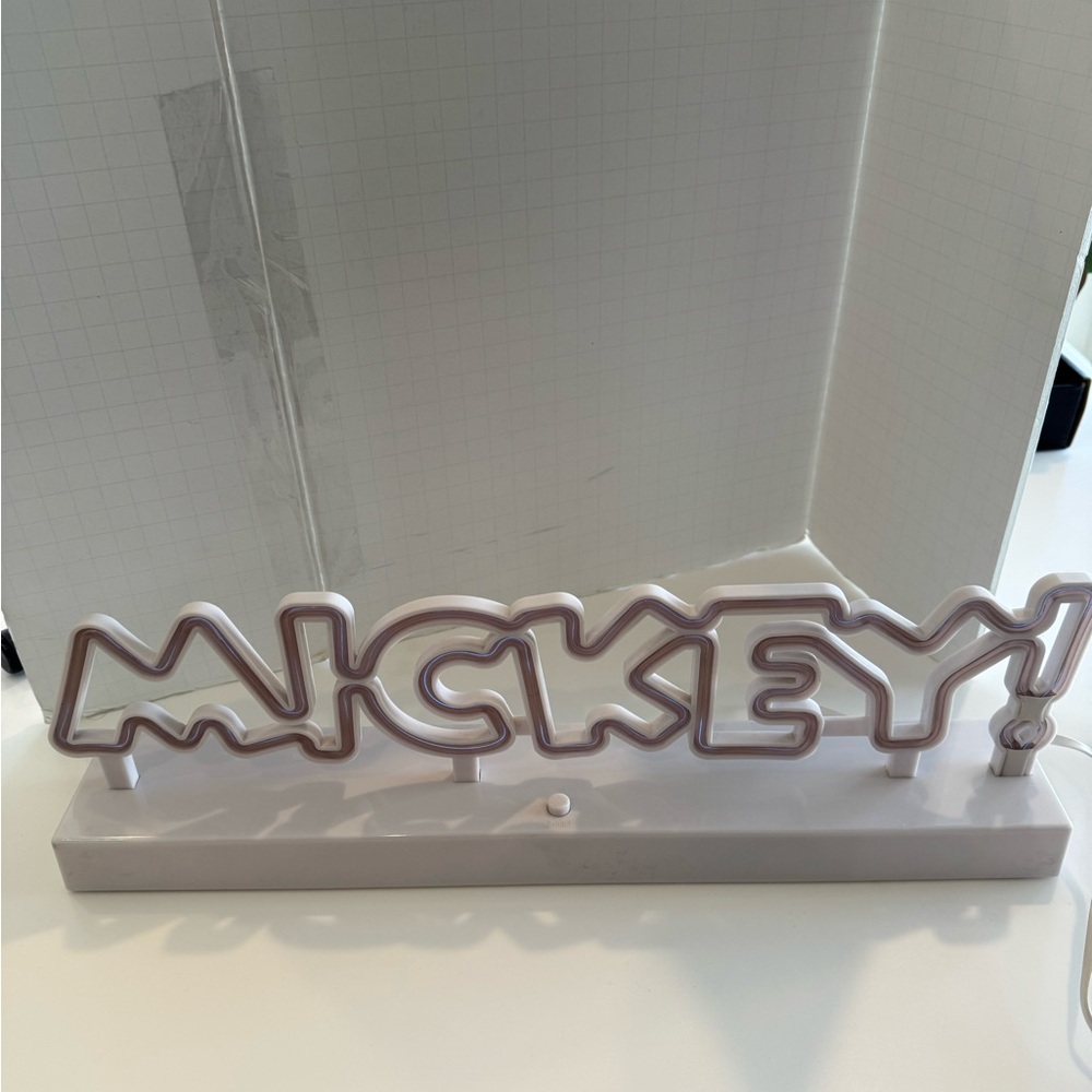 Disney Mickey Light Up Faux Neon Styled Desk Light.